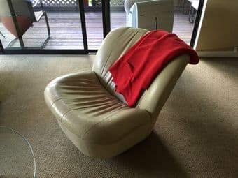 Leather love seat and chair $150 or BO 3