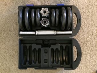 Selling CAP adjustable dumbbell set for $40 obo 2