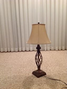 Table lamp, $15 1
