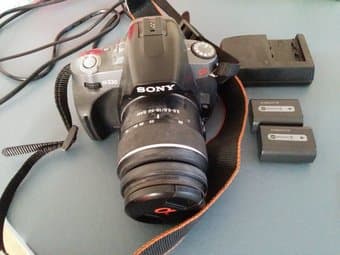 Sony Alpha A330 DSLR + 2 batteries for sale! 1