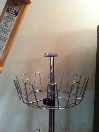 CHROME REVOLVING SHOE TREE - $20 (menlo park) 2
