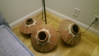 Large decorative southwestern clay pots ($35 for 3) 1