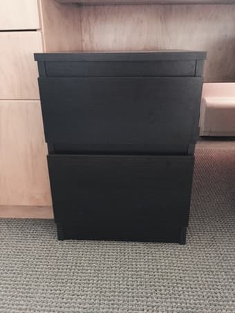 Drawer- good condition, dark brown 1