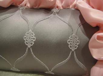 Selling Pink and Gray Crib Bumper for $100 3