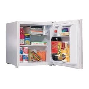 White mini fridge for sale -- $35 1