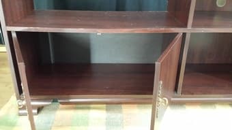 Entertainment Cabinet Furniture w/ Glass Door - $50 3