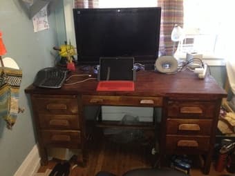 Beautiful, large work desk from 1953 100$ OBO 1