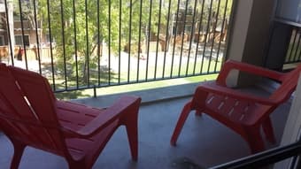 Balcony Chairs / Lawn Chairs and Leg Rest $45 1