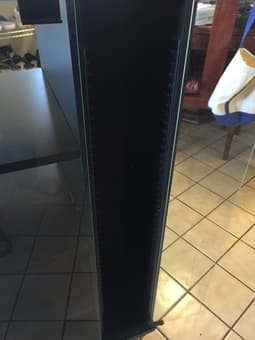 Black Tv Stand Entertainment Center Storage 44.5 x 24.5 x 15.5 - $65 2