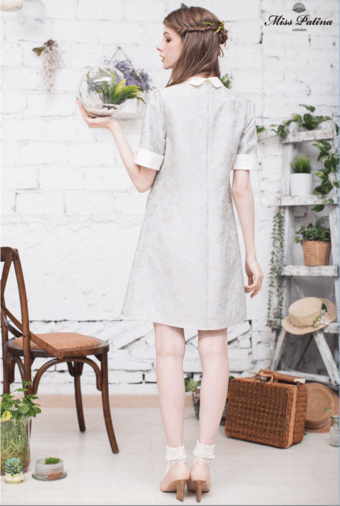 Moving sale-NWT-KateSpade/Modcloth Alike/Miss Patina Retro Embroidery 3/4 sleeve Preppy Dress 3