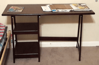 Small desk for $30, shelf for $20 2