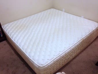 Serta king size mattress with pillowtop for $300 2