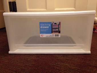 Plastic drawers / bins 1