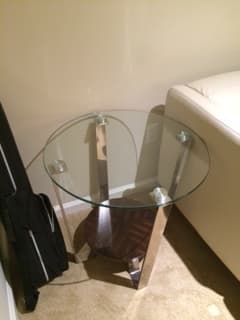Glass End Table 1