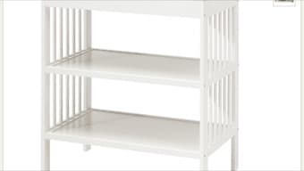 White changing table 1
