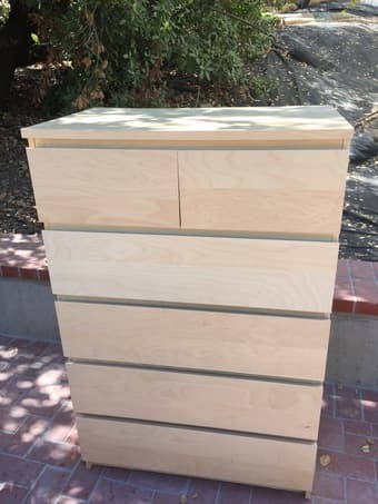 6 Drawer Ikea Malm Dresser - $75 1