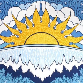 Wave/Sunshine Tapestry 1