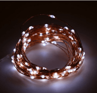 100 LED String Lights on 33 Ft Long Ultra Thin Copper - $20 1