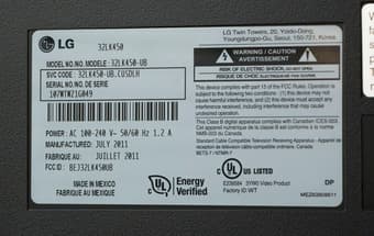32 inch LG HDTV television 1080p 3