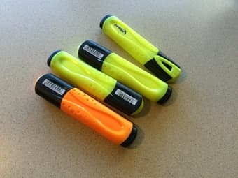 new Highlighters 4 pieces for $5 1
