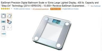 15$ Digital Bathroom Scale w/ Extra Large Lighted Display 1