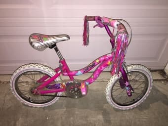 girl's bike and man's bike 1