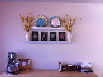 Floating shelves for sale + decorations on shelves 1