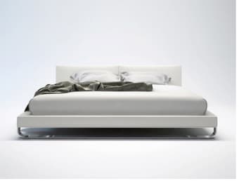 FOR SALE: White Leather Bed 1