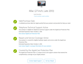 iMac Late 2013 27'' 3.2GHz i5 w/ AppleCare - $1240 2