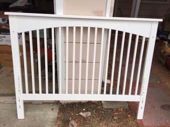adjustable baby crib with mattress, $40 1