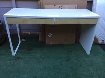 Very nice white IKEA desk - $70 1