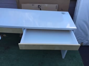 Very nice white IKEA desk - $70 2