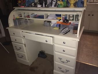 Wooden Secretary Desk - $35 2