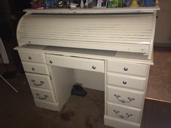 Wooden Secretary Desk - $35 3