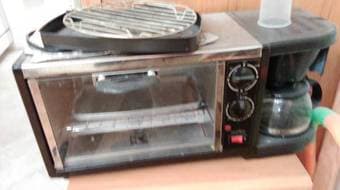 toaster oven with coffee pot $5 1
