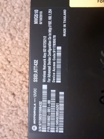 Motorola NVG510 4-Port 10/100 Wireless N Router $19 2