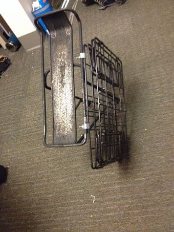 $45 Bike rack with 1 folding basket, pretty good condition 2