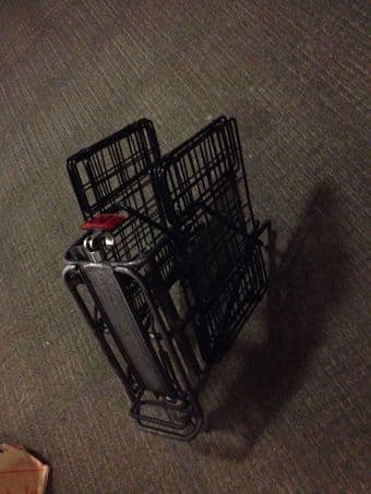 $70 Topeak bike rack with 2 baskets plus amazing Spring Clamp! 1