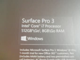 $1350 - NEW Surface Pro 3 - Core i7 - 8GB RAM - 512GB SSD 3