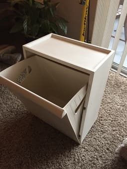 White Ikea recycling / storage bin - $5 1