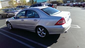 silver Mercedes Benz C230 Kompressor 2
