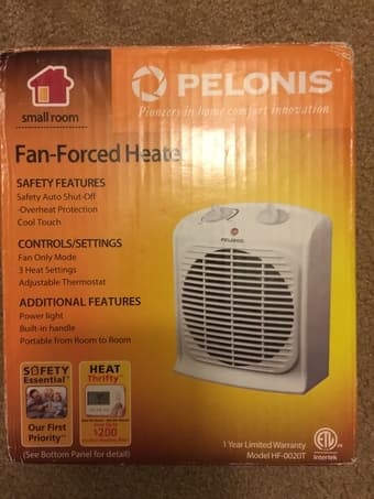 Pelonis Fan-Forced Heater ($8),Blender ($8) 1