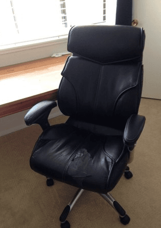 Table $ 20 and bonded leather office chair $10 1