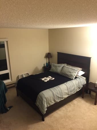 Large Master bedroom in 2bd/2bath apartment available at Oak Creek 1