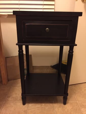Beautiful Nightstand - blk/brwn - Excellent condition - $40 1