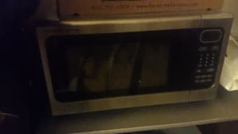 Microwave, chair, coffee majer & kettle 1