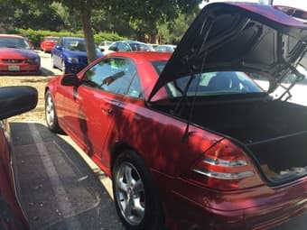 Red Convertible Mercedes SLK 320 2001 for Sale ($12,000) 1