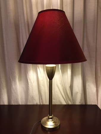 Red Tabletop Lamp - $10 1