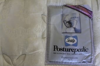 Great Mattress SEALY POSTERPEDIC ($20) plus two-part box spring for easy moving 2