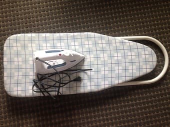 Auto-off steam iron with board, $15 1